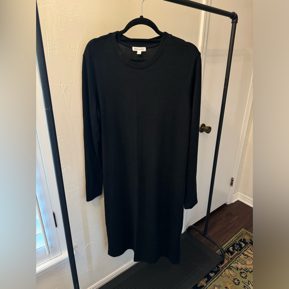 Prologue Black Long Sleeve Knit Dress